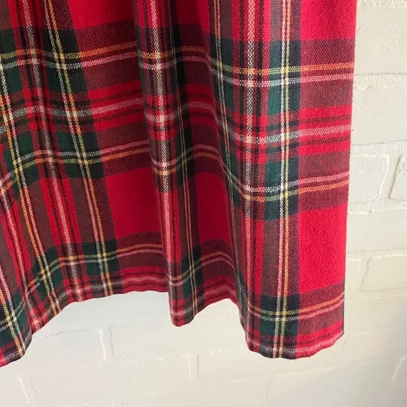 Vintage Royal Stewart Tartan Wool Pleated Skirt High Rise Le Château Size 7 - Picture 11 of 15
